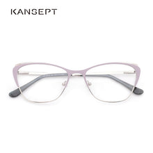Carica l&#39;immagine nel visualizzatore di Gallery, Metal Women Eyeglasses Frame  Cat Eye Spectacles Prescription Glasses Frame Computer Eyeglasses Frame For Women#TF2210C5