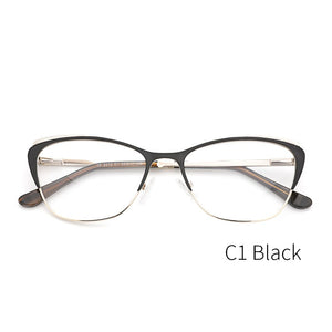 Metal Women Eyeglasses Frame  Cat Eye Spectacles Prescription Glasses Frame Computer Eyeglasses Frame For Women#TF2210C5