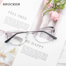 Carica l&#39;immagine nel visualizzatore di Gallery, Metal Women Eyeglasses Frame  Cat Eye Spectacles Prescription Glasses Frame Computer Eyeglasses Frame For Women#TF2210C5
