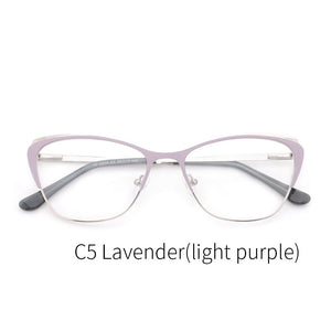 Metal Women Eyeglasses Frame  Cat Eye Spectacles Prescription Glasses Frame Computer Eyeglasses Frame For Women#TF2210C5