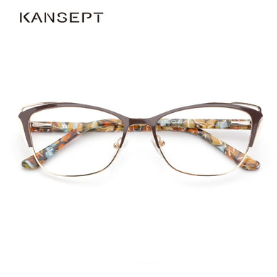 Metal Women Fashion Cat Eye Eyeglasses Frame Optical Glasses Frames Retro Eyeglasses Transparent Computer Glasses For Women