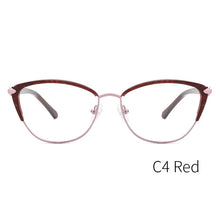 Load image into Gallery viewer, Metal Women Fashion Cat Eye Eyeglasses Frame Optical Glasses Frames Retro Eyeglasses Transparent Computer Glasses For Women