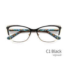 Load image into Gallery viewer, Metal Women Fashion Cat Eye Eyeglasses Frame Optical Glasses Frames Retro Eyeglasses Transparent Computer Glasses For Women