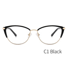 Load image into Gallery viewer, Metal Women Fashion Cat Eye Eyeglasses Frame Optical Glasses Frames Retro Eyeglasses Transparent Computer Glasses For Women