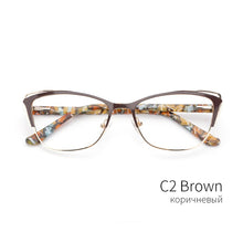 Load image into Gallery viewer, Metal Women Fashion Cat Eye Eyeglasses Frame Optical Glasses Frames Retro Eyeglasses Transparent Computer Glasses For Women