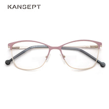 Load image into Gallery viewer, Metal Women Glasses Frames Optical Prescription Glasses Frame Clear lens Eyewear Pink Eyeglasses Frame 2023 Design