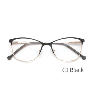 Metal Women Glasses Frames Optical Prescription Glasses Frame Clear lens Eyewear Pink Eyeglasses Frame 2023 Design