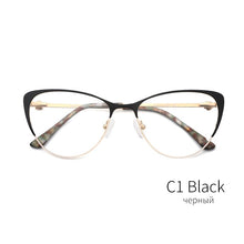 Load image into Gallery viewer, Metal Women Metal Glasses Frame Cat Eye Glasses Women Myopia Optical Clear Eyeglasses Frame Designer Vintage