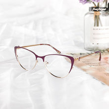 Load image into Gallery viewer, Metal Women Metal Glasses Frame Cat Eye Glasses Women Myopia Optical Clear Eyeglasses Frame Designer Vintage