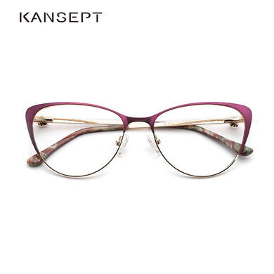 Metal Women Metal Glasses Frame Cat Eye Glasses Women Myopia Optical Clear Eyeglasses Frame Designer Vintage