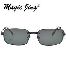 Carica l&#39;immagine nel visualizzatore di Gallery, Metal clip on eyeglasses  eyewear for men full rim optical frames  with clip on night sight glasses  S9263