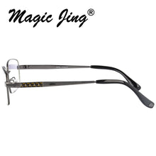 Carica l&#39;immagine nel visualizzatore di Gallery, Metal clip on eyeglasses  eyewear for men full rim optical frames  with clip on night sight glasses  S9263