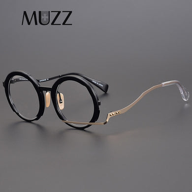 Metals Retro Optical Eyeglasses Hand Made Japan Men Myopia Prescription Glasses Frame Personality Women   Eyewear