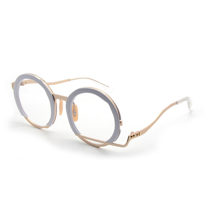 Metals Retro Optical Eyeglasses Hand Made Japan Men Myopia Prescription Glasses Frame Personality Women   Eyewear