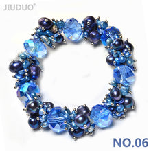 Load image into Gallery viewer, Meteor Colorful Pearl Bracelet for women Fashion Crystal Bracelets with ston Exclusive Designed Vibrant Jewellery