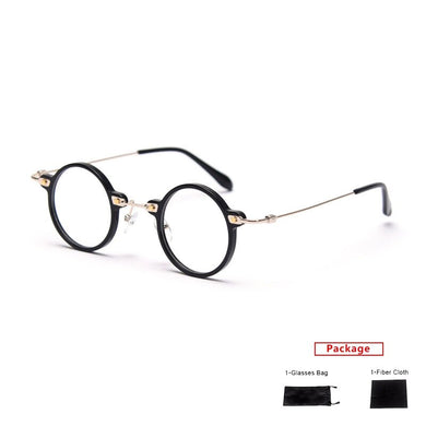 Mimiyou Acetate Round Eyewear Frame Women Vintage Retro Men Computer Optical Glasses Myopia Eyeglasses Frame Brand Design oculos