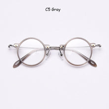 Load image into Gallery viewer, Mimiyou Acetate Round Eyewear Frame Women Vintage Retro Men Computer Optical Glasses Myopia Eyeglasses Frame Brand Design oculos