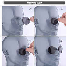 Load image into Gallery viewer, Mini Rimless Sunglasses Clip On Nose Lens Round Glasses Fashion Matrix Morpheus Frameless Vintage Men Eyeglasses UV400