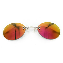 Load image into Gallery viewer, Mini Small Round Clip On Nose Sunglasses Men Vintage Steampunk Coating Mirror Hacker Empire Matrix Morpheus Pince-nez Sunglasses