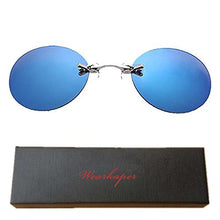 Load image into Gallery viewer, Mini Vintage Round Men Sun Glasses Clip On Nose Sunglasses Matrix Morpheus Movie Sunglasses