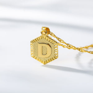 Minimalism Initial Letter Necklaces For Women Boho Jewellery Stainless Steel Alphabet Pendant Necklaces Best Friend Gifts Bff