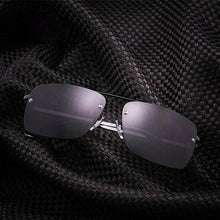 Carica l&#39;immagine nel visualizzatore di Gallery, Minimalist Style Box Men&#39;s Sunglasses Metal Frameless Driving Sunglasses Men Factory Direct