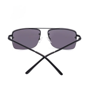 Minimalist Style Box Men's Sunglasses Metal Frameless Driving Sunglasses Men Factory Direct