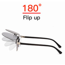 Load image into Gallery viewer, Mirror Oversized Polarized Clip on Sunglasses Women Men Rimless Driving Goggle Flip Up Lens Glasses Cover Eyewear UV400