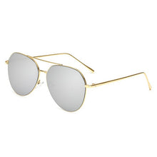 Carica l'immagine nel visualizzatore di Gallery, Occhiali da sole a specchio per le donne 2023 Occhiali retrò Occhiali da sole da donna Punti metallici Polit Occhiali da sole Lunette femme oculos UV400