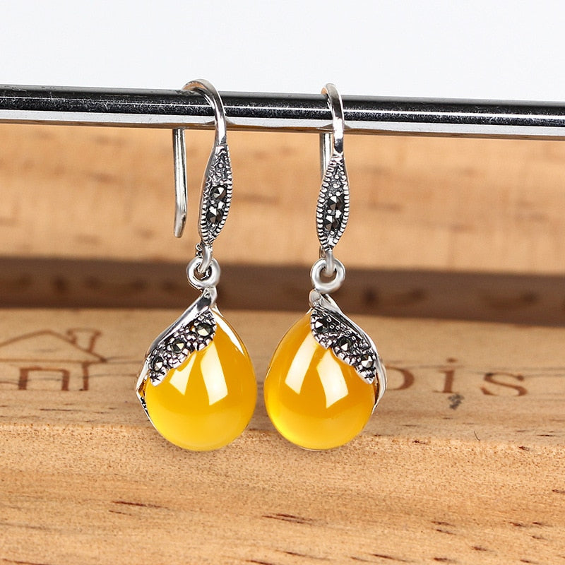 MisDu S925 Sterling Silver earlings for women Oval firings Jacques areets de mujer mujer 2018 my orders aliexpress Vintage