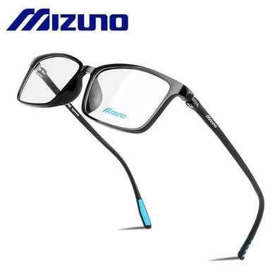 Mizuno Men's Glasses Frame Sports Stylish Spectacle Double Screw Square Eyeglasses Antiskid Temples for Most Types of face