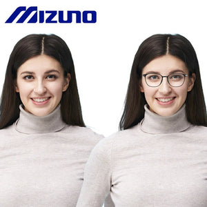 Mizuno Men's Spectacle Sports Stylish Round Optical Glasses Women Medical Prescription Myopia Eyeglasses Lenses Eyewear Frame