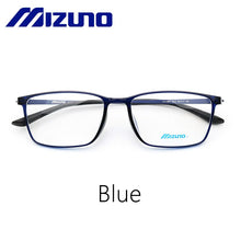 Load image into Gallery viewer, Mizuno Women&#39;s Spectacle Frame Patent Double Screw Square Eyeglasses Matt Black Wide Men&#39;s Glasses Prescription Myopia Eyewear