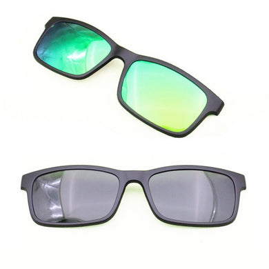 Model 007 single clipping polarized rectangle sunglasses lenses for Myopia Presbyopia eyeglasses extra clip on sunglasses lens