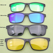 Load image into Gallery viewer, Model 007 single clipping polarized rectangle sunglasses lenses for Myopia Presbyopia eyeglasses extra clip on sunglasses lens