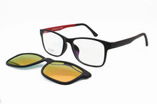 Carica l&#39;immagine nel visualizzatore di Gallery, Model No TJ003 single clipping TAC polarized rectangle sunglasses lenses for myopia hyperopia eyeglasses extra clip on sunlens