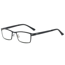 Load image into Gallery viewer, Modern Trend Titanium Alloy Black  Men Full Rim Progressive Reading Glasses +0.75 +1 +1.5 +1.75 to +4 See Near And Far
