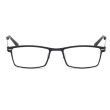 Load image into Gallery viewer, Modern Trend Titanium Alloy Black  Men Full Rim Reading Glasses +0.75 +1 +1.25 +1.5 +1.75 +2 +2.25 +2.5 +2.75 +3 to +4