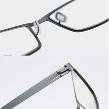 Load image into Gallery viewer, Modern Trend Titanium Alloy Black  Men Full Rim Reading Glasses +0.75 +1 +1.25 +1.5 +1.75 +2 +2.25 +2.5 +2.75 +3 to +4