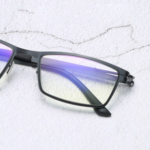 Modern Trend Titanium Alloy Full Rim Progressive Photochromic Transition Sunglasses Reading Glasses +0.75 To +4 See Near And Far