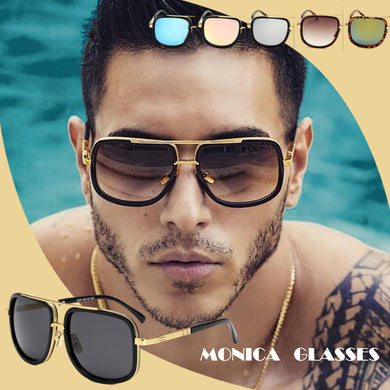 Monica 2023 Oversized Sunglasses Women Men Square Sunglasses  Brand Design Vintage Pink Green Eyewear Sexy Female