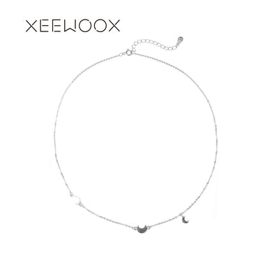 Collane girocolli con gocce d'acqua lunari Argento sterling 925 Regalo creativo Designer della settimana della moda 