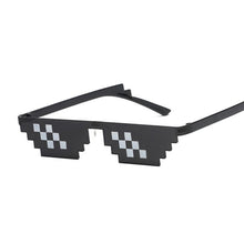 Load image into Gallery viewer, Mosaic Sunglasses Men Women Trick Toy Thug Life Glasses Deal With It Glasses Pixel Black Mosaic Sunglasses Male Funny Toy