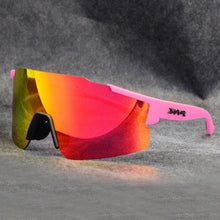 Load image into Gallery viewer, Motorcycle Cycling Goggles Men TR90 Sport Bicycle Eyewear Riding Bike Sunglasses Woman UV400 Driver Fishing Glasses 3 Lens