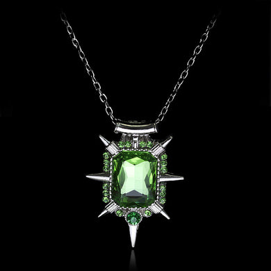 Gioielli cinematografici Bella collana con pendente in vetro di C'era una volta la strega cattiva Zelena glinda, ottimo regalo ricordo per i fan 