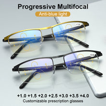 Load image into Gallery viewer, Multifocal Progressive Reading Glasses Men Women Anti-Blue Light Far and Near Dual-use Presbyopic Automatic Adjustment Eyewear
