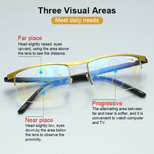 Load image into Gallery viewer, Multifocal Progressive Reading Glasses Men Women Anti-Blue Light Far and Near Dual-use Presbyopic Automatic Adjustment Eyewear