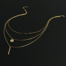 Load image into Gallery viewer, Multilayer Necklaces &amp; Pendants For Women Gold/Silver Color Long Chain Female Pendant Necklace Fashion Jewelry Collier Femme