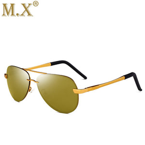 Mx 2023 Brand Pilot Sunglasses Polarized Men's Sunglasses Frameless Outdoor Sunglasses Men Driving Glasses
