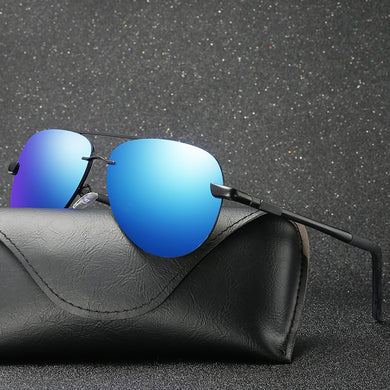 Mx 2023 Brand Pilot Sunglasses Polarized Men's Sunglasses Frameless Outdoor Sunglasses Men Driving Glasses
